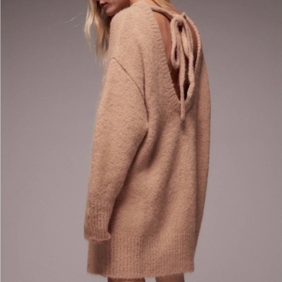 Zara sweater dress with open back - Picture 2 of 8